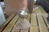 Vintage Decorative Cast Metal Stove Finial w/Cherubs on top