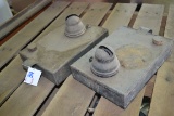 Pair of Vintage Handmade Galvanized Metal Oil Lamps