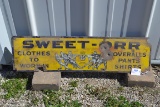 Vintage Sweet-Orr Porcelain Advertising Sign; 29