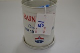 Vintage Metal Standard Oil Rain Gauge w/Detachable Base