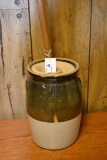 Vintage 2 Gallon Crock Butter Churn w/Dasher