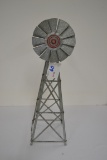 AERO Miniature Galvanized Metal Windmill; Model 12-B; 15