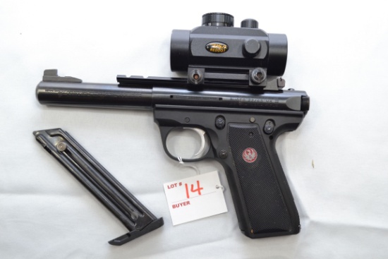 Ruger 22/45 Mark III Target Model .22 LR Cal. Semi-Auto Pistol w/Adj. Sights, 2-10 Rd. Magazines, an