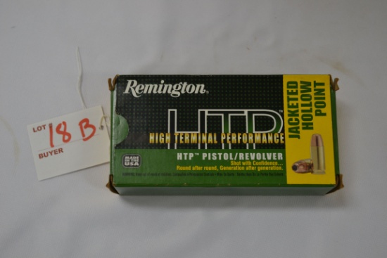 1 Box - Remington 9mm Luger+P 115 gr. JHP; 50 Rds./Box