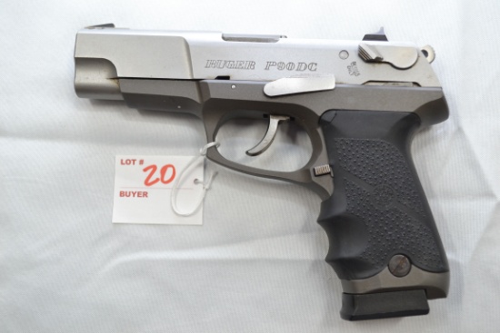 Ruger P90DC .45 ACP Cal. Semi-Auto Double Action SS Pistol w/3-Dot Sights, 1-7 Rd. Magazine; SN 663-