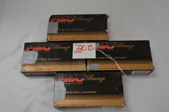 4 Boxes - PMC Bronze .45 Auto 230 gr. FMJ; 50 Rds./Box; 4xBID