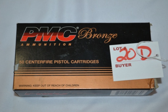 1 Box - PMC Bronze .45 Auto 185 gr. JHP; 50 Rds./Box