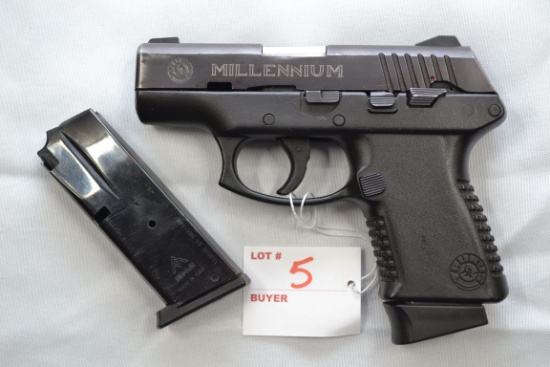 Taurus PT 111 Millennium 9mm Semi-Auto Pistol w/3-Dot Sights and 2-10 Rd. Magazines; SN TVC72558