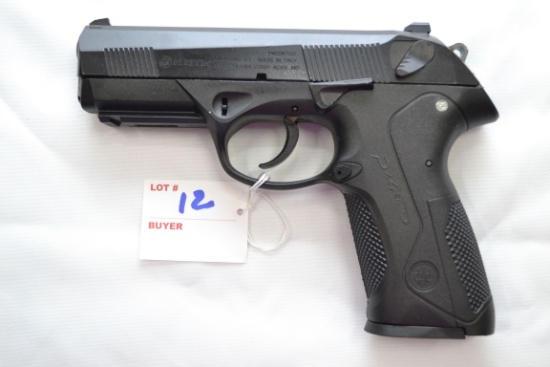 Beretta PX4 Storm 9mm Cal. Semi-Auto Pistol w/3-Dot Sights, 2-10 Rd. Magazines, Factory Hard Case an