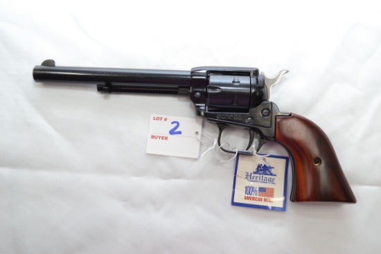 Heritage Rough Rider Cocobolo .22 LR Cal. 6-Shot Single Action Revolver w/6-1/2" BBL, Original Box a