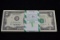 100 - 1995 Two Dollar Star Notes with Consecutive Serial Numbers; Unc. with BEP Strap; 100xBID