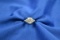 2.90 Ct. Diamond in 14K White Gold Mounting with Two 14 pt. Side Stones. Center Stone GIA Standards