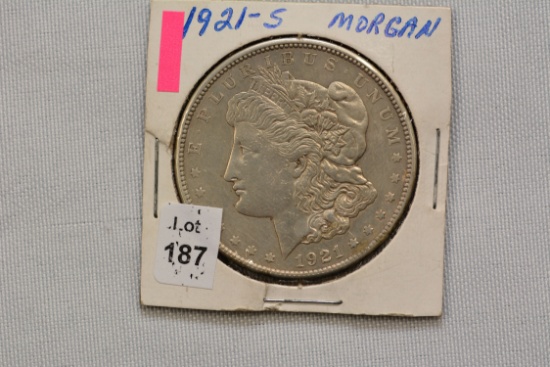 1921-S Morgan Dollar; XF