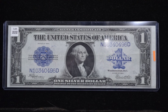 1923 One Dollar Silver Certificate Blanket Note; Unc.