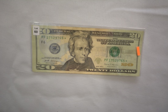 2017-A Twenty Dollar Star Note; AU