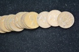 1 Lot of 20 - 1950s UK Half Pennies