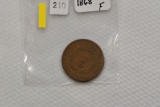 1868 Two Cent Piece; F