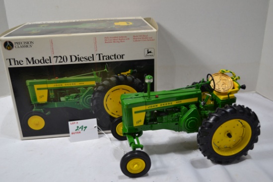 Ertl Precision Classics No. 10 John Deere Model 720 Wide Front Diesel Tractor w/Medallion and Box