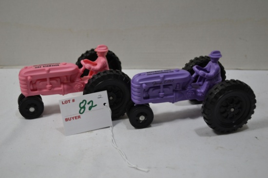 Ertl 2011 and 2012 Plastic Promotional Tractors; 5"x3"