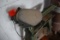 Horizontal Electric Hacksaw on Roller Stand