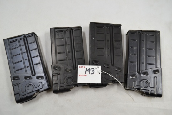 4 - H&K 91/G3 .308 Cal. 20 Rd. Aluminum Magazines; 3 New, 1 Used; 4xBID