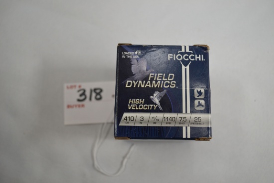 Fiocchi Field Dynamics .410 Ga. 3" No. 7-1/2 Shot; 25 Rds.