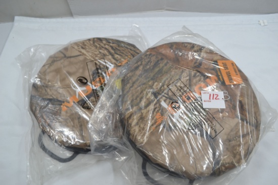 Pair of Muddy Padded Swivel Seats