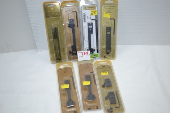 1 Lot of 7 Leupold Scope Mounts for Various Rifles