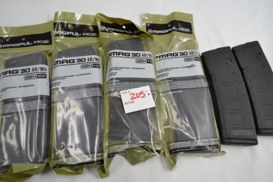 6 - Magpul MOE PMAG 30 Rd. Magazines; 6xBID