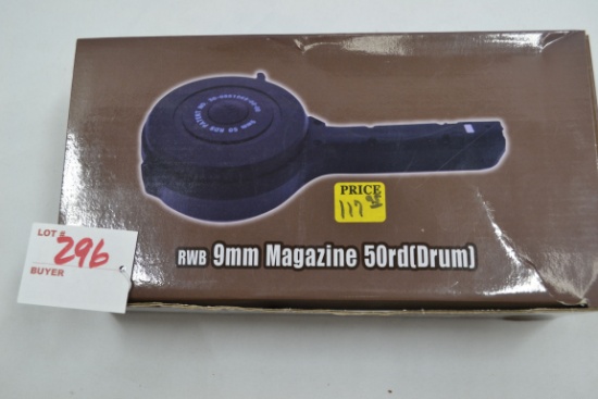 Iver Johnson Glock 9mm 50 Rd. Drum Magazine; NIB