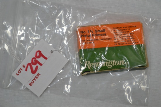Remington No. 1-1/2 Small Pistol Primers; Approx. 100