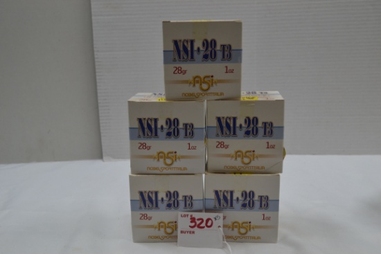 5 Boxes - NSI-28 T3 28 Ga. 8-Shot Shells; 25 Rds./Box; 5xBID