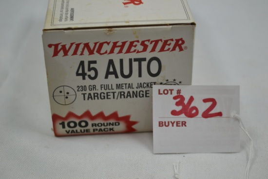 1 Box - Winchester .45 Auto 230 gr. FMJ; 100 Rds./Box