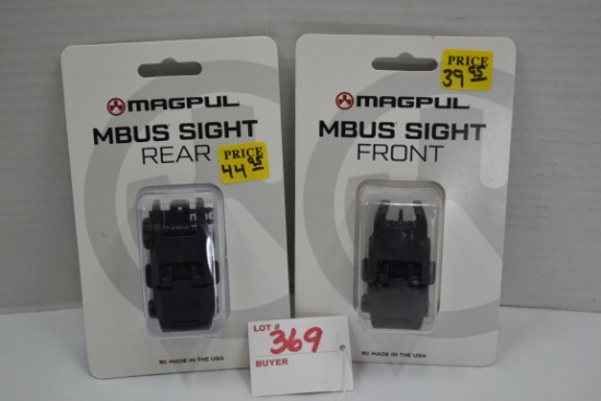 Set of Magpul Front and Rear Pop Up Sights; New