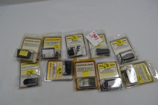 1 Lot of Assorted Glock and Plus One Grip Extensions; New