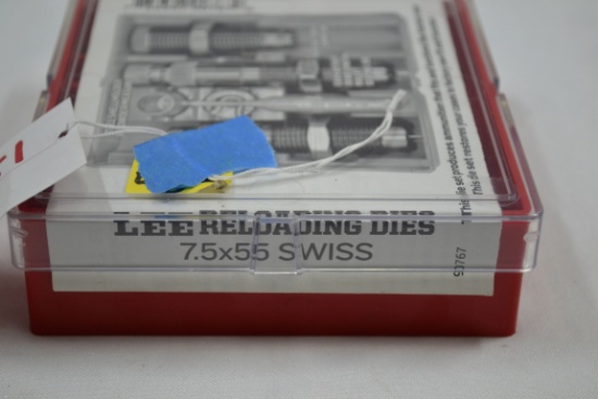 Lee 7.5x55mm Swiss. Cal. Reloading Dies; NIB