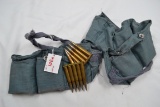 Pair of Bandoliers w/Turkish Mauser 8mm. Rds. on Stripper Clips; Dated 1939; 110 Rds. Total