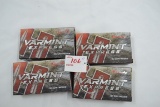 4 Boxes - Hornady Varmint Express .22-250 Rem. 55 gr. V-Max; 20 Rds./Box; 4xBID