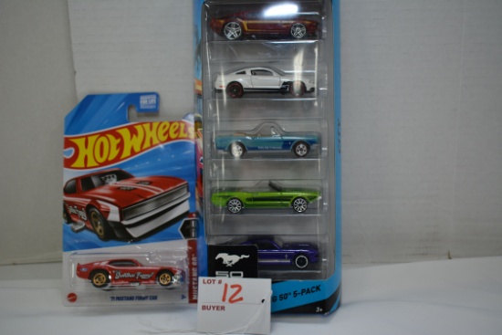 Group of Hot Wheels Mustangs; New in Package