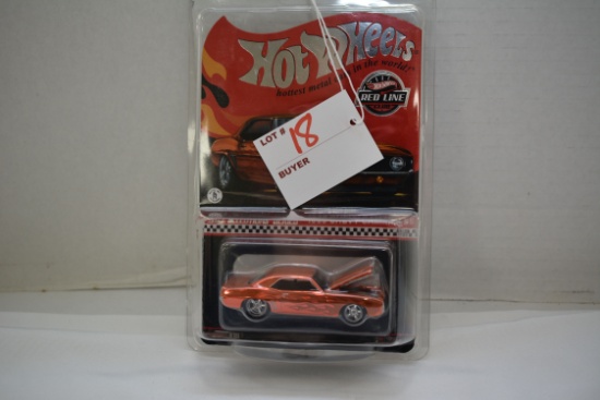 Hot Wheels Red Line Club 1969 Chevy Camaro; New in Package