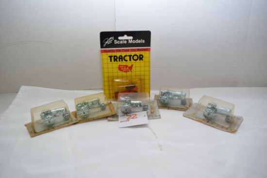 Group of 5 Scale Model Tractors; 1/64 Scale; Some New in Package