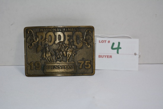 Hesston 1975 National Finals Rodeo Limited Edition Belt Buckle