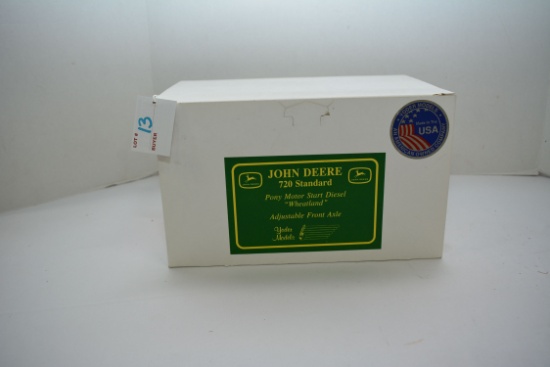Yoder Models John Deere 720 Standard Pony Motor Start Diesel "Wheatland w/Adj. Front Axle; NIB