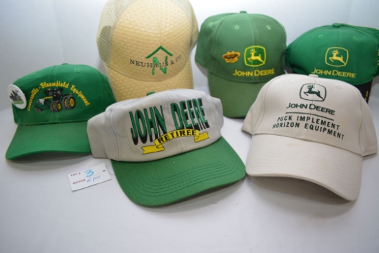 Group of John Deere Advertising Caps
