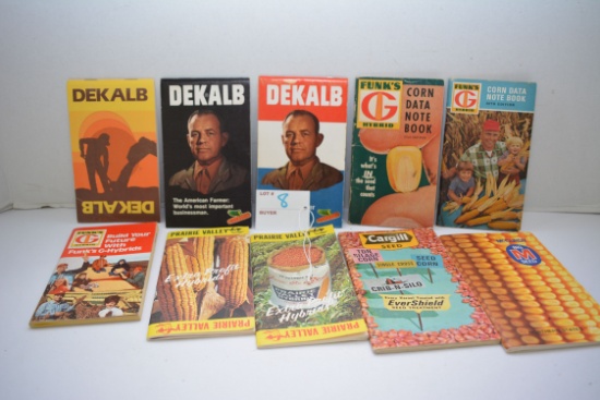 1 Lot of Seed Corn Catalogs and Notepads including DeKalb, Prairie Valley, and Funk's