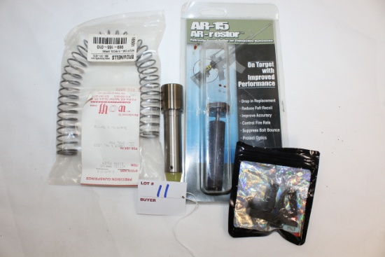 1 Lot of Misc. AR15-Style Rifle Parts including 2-Buffers, Buffer Spring, Safety, and Trigger
