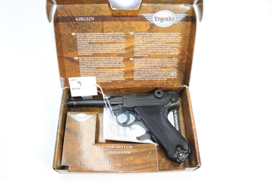Umarex USA Parabellum P.08 Replica 4.5mm (.177) Cal. BB Air Pistol w/Original Box; SN 13H39653