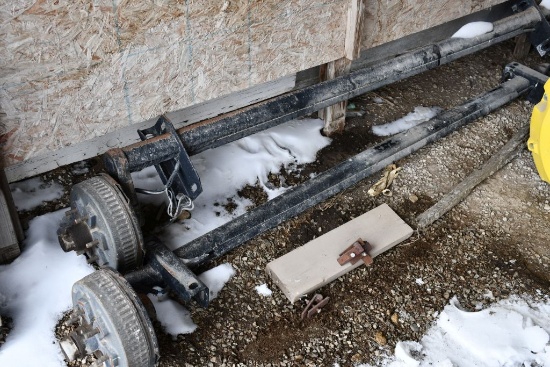 Pair Trailer Axles, Both Braked