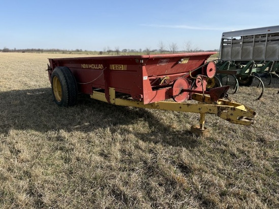 New Holland 520 Manure Spreader, Good Fiber Floor, Single Beater With Deflector, 540pto, Truck Tires