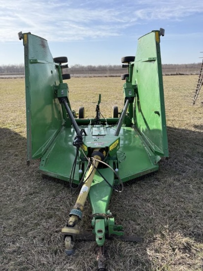 John Deere HX 20 Batwing Mower, 21x7-12 Heavy 16pl Tires, Spring Ride, Wings Plumbed Individual, 100